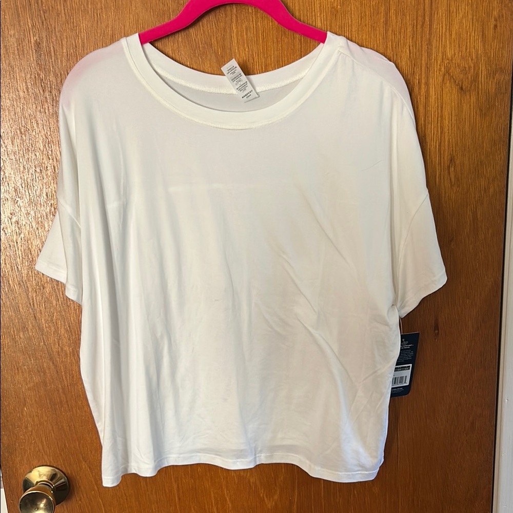 Marika White Dolman Sleeve Oversized Tee